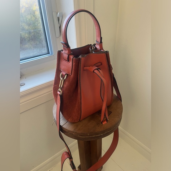 Furla Miastella suede and leather bucket bag - Picture 4 of 5